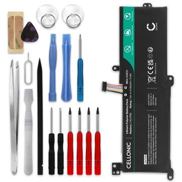 Batteri til Lenovo V14, V15, IdeaPad 3, IdeaPad S145-14AST, 15IWL, IdeaPad 320-14IKB, 15IKB Bærbar computer - 4100mAh 7.6V + Værktøj Set