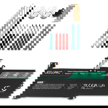 Batteri til Lenovo V14, V15, IdeaPad 3, IdeaPad S145-14AST, 15IWL, IdeaPad 320-14IKB, 15IKB Bærbar computer - 4100mAh 7.6V + Værktøj Set