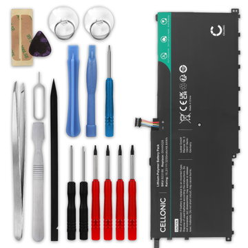 Batteri til Lenovo ThinkPad X1 Carbon Gen 4, X1 Yoga Gen 2, X1 Yoga Gen 3, 00HW028, 01AV457, 01AV458 Bærbar computer - 3200mAh 15.2V + Værktøj Set