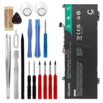 Batteri til Lenovo Flex 6-14ARR, 14IKB IdeaPad 530S-14IKB, 15IKB, 14ARR, Yoga 530-14ARR, 14IKB Bærbar computer - 5800mAh 7.6V + Værktøj Set