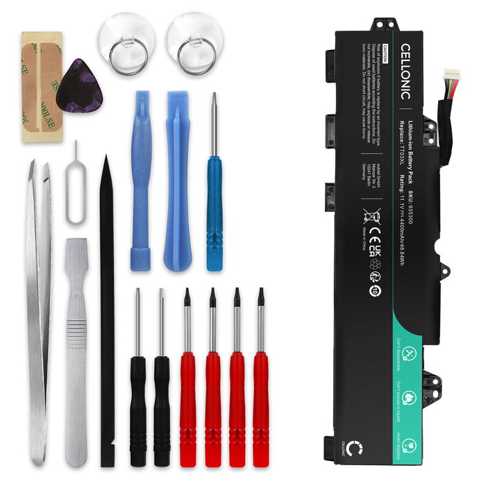 HP EliteBook 850 G6 Batteri 4400mAh + Værktøj Set fra Cellonic