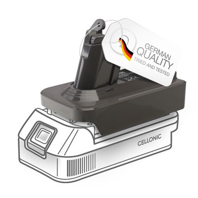 Makita 18V til Dyson V6 batteriadapter MT18V6 til Dyson V6 støvsugere fra CELLONIC