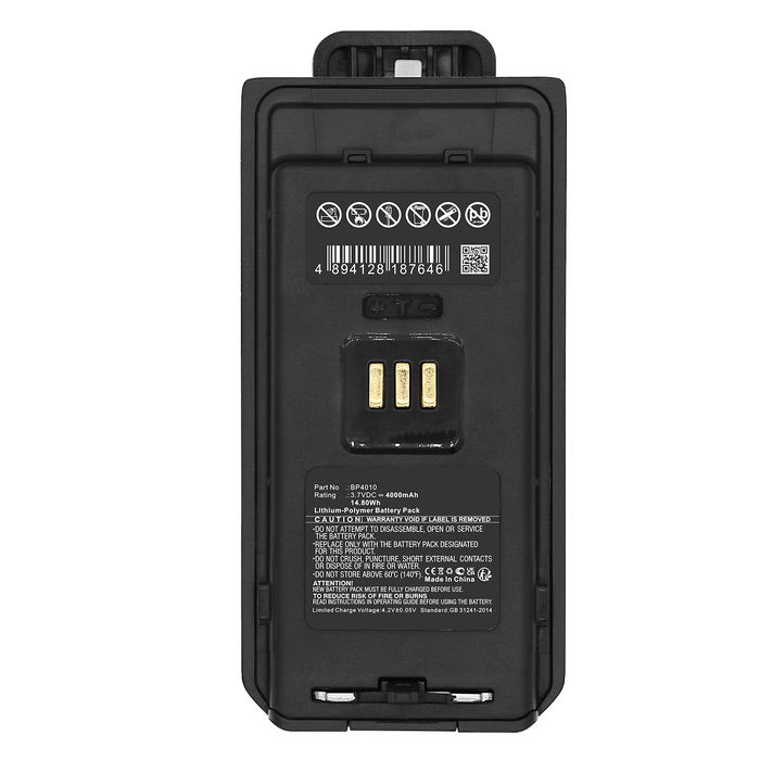 Battery til Hytera AP515, AP515LF, AP510 4000mAh Lithiumpolymer 3.7V fra CELLONIC
