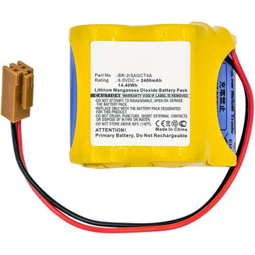 Battery til FANUC 18-T Series PLC ALPHA iSV CNC system amplifiers - BR-2 3AGCT4A / A98L-0031-0025 / A06B-6114-K504 2400mAh / 14.40Wh fra CELLONIC