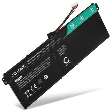 1x Batteri til Acer Aspire 5 A515-41G, 1 A114, 3 A315, 1 A114-33, ES1-523, 3 A315-31, A A315-54, A A315-54K, 3 A317, A A311-31, Acer A114-33, AP16M4J, NX.GVWSA.002 Bærbar computer - 4800mAh 7.4V 