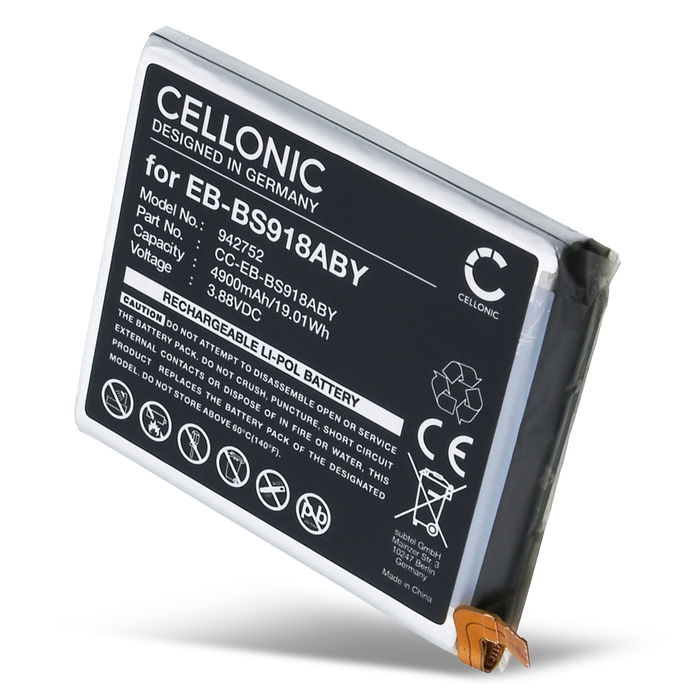 Samsung Galaxy S23 Ultra Batteri 4900mAh fra Cellonic