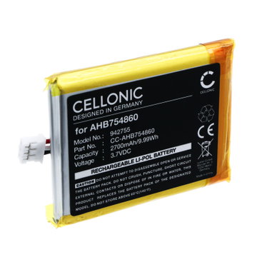 Batteri til Divoom Ditoo Pro AHB754860 (2700mAh, 3.7V) fra CELLONIC