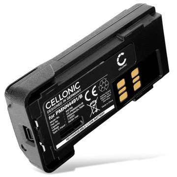 Battery til Motorola DP4400E, DP2400E, DP4400, DP4801E, DP2400, DP4800, DP4600E, DP4401, PMNN4491, PMNN4491B (Type-C-port) 3350mAh Li Ion 7.4v fra CELLONIC
