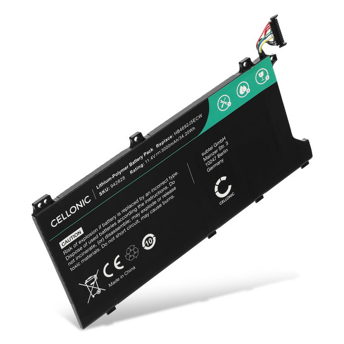 Batteri til Huawei MateBook D 15, D 15 2020, Magicbook 14, MagicBook 15, MateBook D 15 AMD, Huawei HB4692J5ECW-31 Bærbar computer - 3000mAh 11.4V 