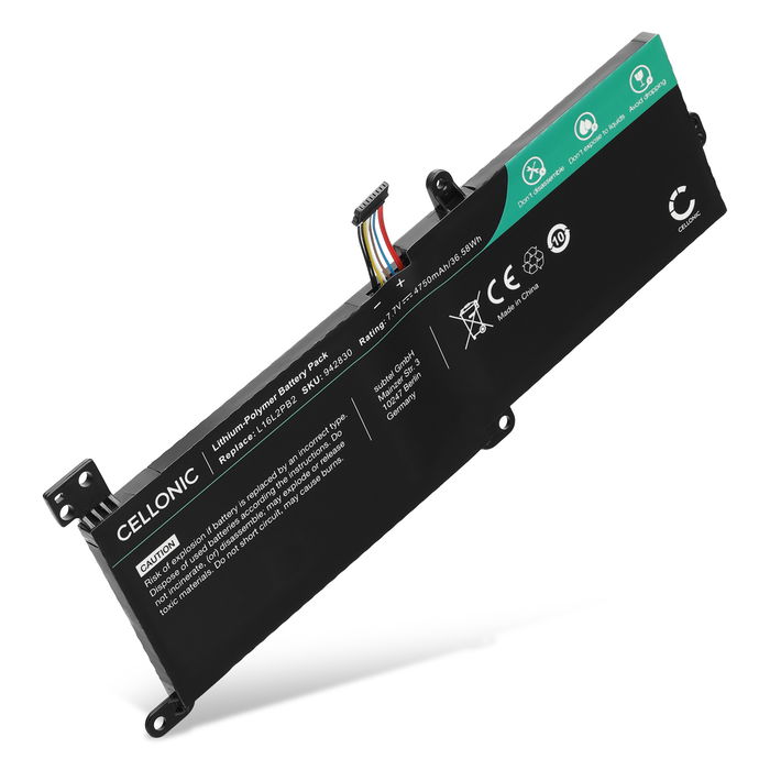 Batteri til Lenovo V320-17IKBR, IdeaPad 3 14ADA05, 14IGL05, 130-15IKB, 320-14AST, 130-15AST, 130-14AST, Lenovo L16M2PB2, L16M2PB1 Bærbar computer - 4750mAh 7.7V 