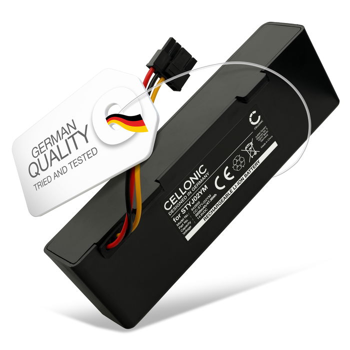 Batteri til Xiaomi Mijia 2, Mi Robot Vacuum Mop P, VIOMI V3, STYTJ02YM, Viomi V2 Pro, Proscenic LDS M6 Pro, 3200mAh fra CELLONIC - Med skal