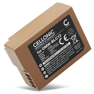 Battery with Type-C input for Panasonic Lumix DMC-FZ1000 DMC-FZ300 DMC-FZ200 DMC-G70 DMC-G7 G81 1100mAh from CELLONIC