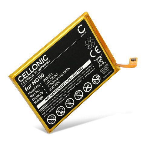 Batteri til Motorola Moto G32, Moto G41, XT2167, NC50, SB18D20540 NC50, SB18D20540 (4700mAh, 3.87V) fra CELLONIC