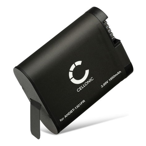 Battery for GoPro Hero 13 AHDBT-1301PR (1900mAh, 3.89V) from CELLONIC
