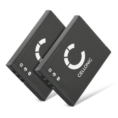 2x Batteri til Olympus VG-120 D-710 X-940 FE-4040 FE-4020 FE-5040 VG-130 VG-140 VG-110 VG-150 LI-70B (500mAh, 3.7V) fra CELLONIC