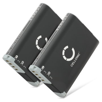 2x Batteri til Canon PowerShot G1 X Mark II, Legria Mini X,VIXIA Mini X,Canon NB-12L NB-12L (1900mAh, 3.6V) fra CELLONIC