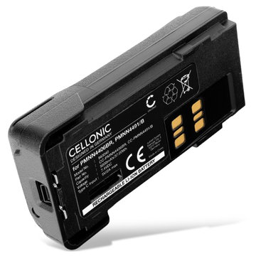 Battery til Motorola DP2400E, DP4801E, DP4800, DP4800E, DP2400, DP4801, DP4600, DP2600E, DP4401, DP4601E, DP4401E, DP2600, DP4000, XPR7550e 5000mAh Lithiumion 7.4V fra CELLONIC