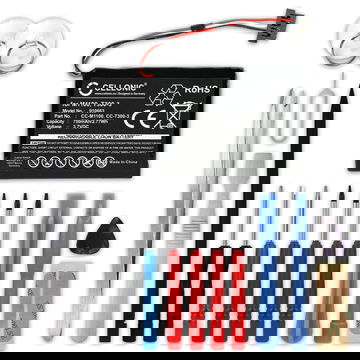Battery til Mitac Mio Moov M400, Mio Moov M405, Mio N177, Mio Moov 500, M1100, 338937010172 750mAh 3.7V + 17-dels værktøj sæt fra subtel