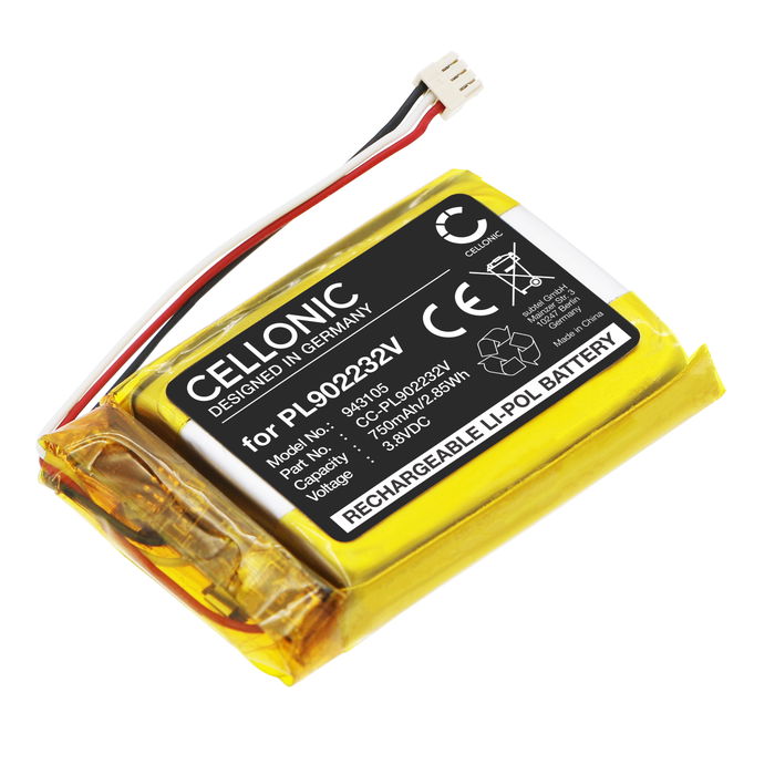 Battery for Jabra Elite 85t (Charging Case) PL902232V (750mAh, 3.8V) from CELLONIC