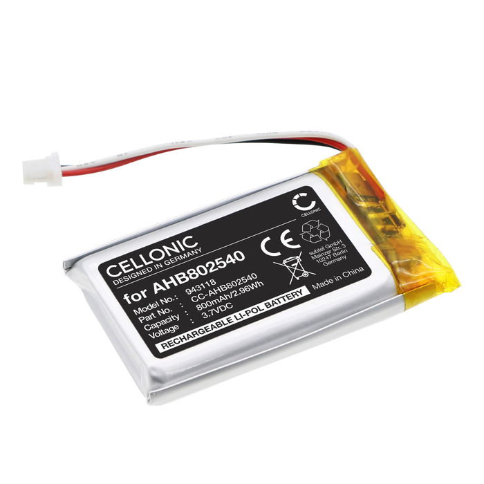 Battery for Sena Spider ST1 (SP105, SP88), Spyder 1S XK701953 (800mAh, 3.7V) from CELLONIC
