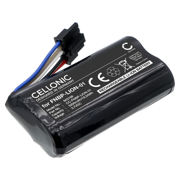 Battery for Fluke Networks LinkIQ Cable Network Tester (LIQ-100) 3.7V 5200mAh from CELLONIC