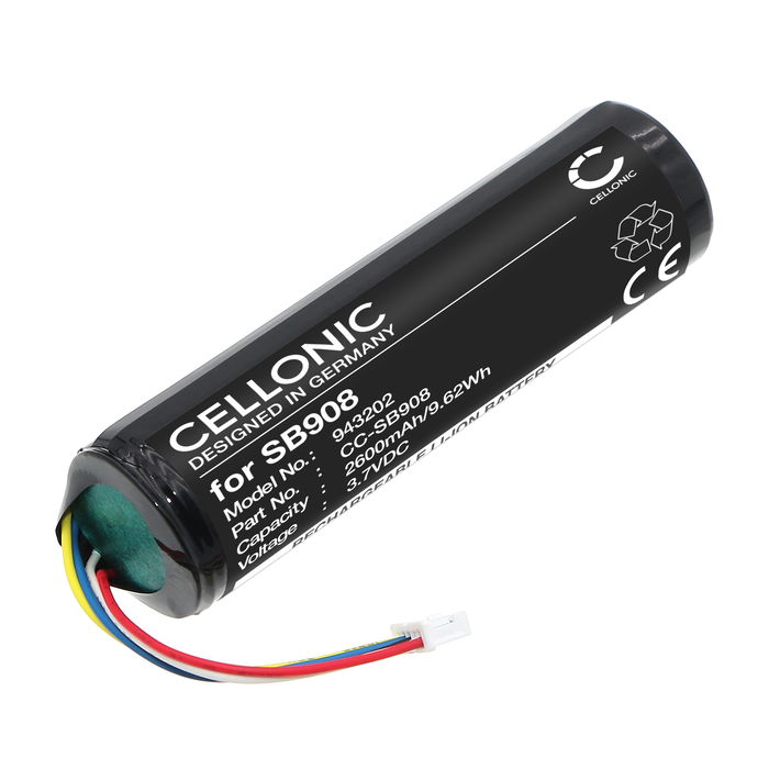 Battery til Shure MXW2X 2600mAh 3.7V fra CELLONIC