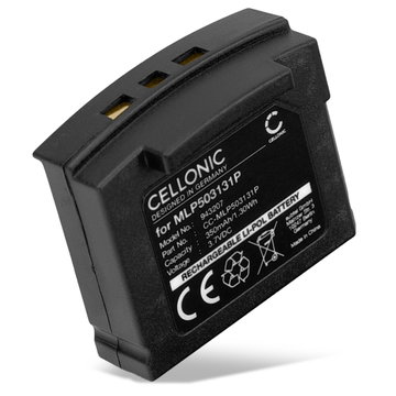 Battery til Sonumaxx 2.4 PR, TechniSat STEREOMAN ISI 2, STEREOMAN ISI 3, Unisar DH900 350mAh 3.7V fra CELLONIC