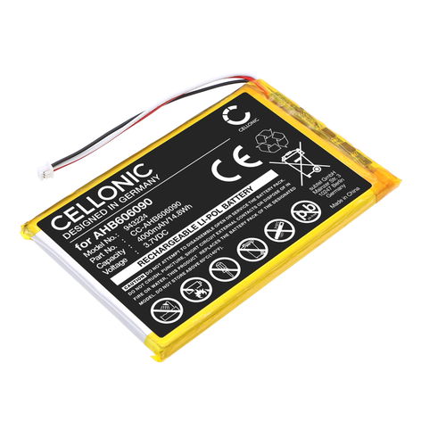 Battery for HelloBaby HB6081; HB6256 AHB606090 (4000mAh, 3.7V) from CELLONIC