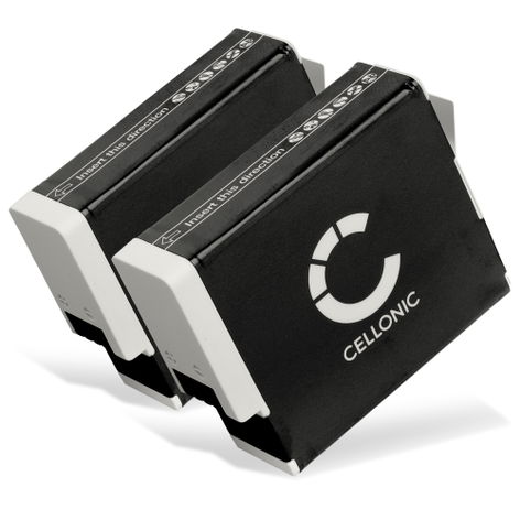 2x Batteri til GoPro Hero 12 11 10 9, AHDBT-901 AHDBT-901C (1730mAh, 3.85V) fra CELLONIC
