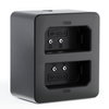 Dobbeltoplader + USB Kabel