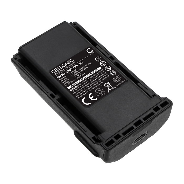 Battery til Icom IC-4011, IC-A14, IC-A14S, IC-F14, IC-F14S, IC-F15, IC-F15S, IC-F16 2200mAh Li Ion 7.4V fra CELLONIC