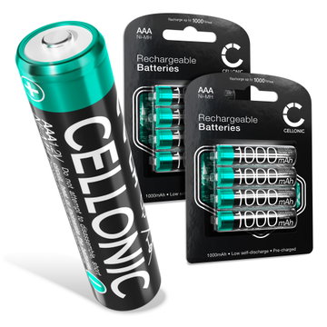 8x AAA Battery til Siemens Gigaset A400, A415, AS405, A510, AS690, C430, C530HX, CL660HX, E560, E290A 1000mAh 8x 1.2V fra CELLONIC