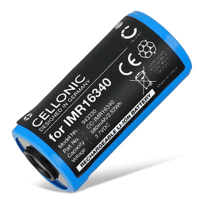 Battery til Olight Baton 3, Perun Mini, S1R Baton II 680mAh fra CELLONIC