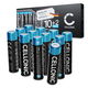 12 stk AAA Standardbatterier 1250mAh