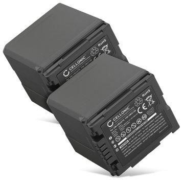 2x Batteri til Panasonic HDC-SD200 SD707 SD700 SD600 HDC-HS9 HDC-SDT750 HDC-TM700 NV-GS500 VW-VBG070 VW-VBG130 VW-VBG260 (2200mAh, 7.4V) fra CELLONIC