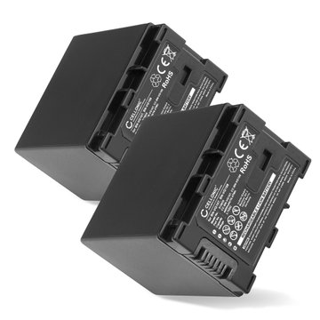 2x Batteri til JVC GZ-HM650 GZ-MG750 GZ-MS110 GZ-MS210 GZ-MS215 GZ-MS216 BN-VG107 -VG108 -VG114 -VG121 (4450mAh, 3.7V) fra CELLONIC