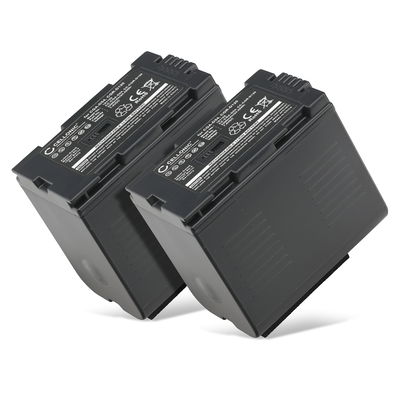 2x Batteri til Panasonic NV-GX7, AG-AC90, AG-DVX100, NV-DA1, NV-MX500, NV-DS60, NV-GS1 CGA-D54 CGR-D120 -D220 (3300mAh, 7.4V) fra CELLONIC