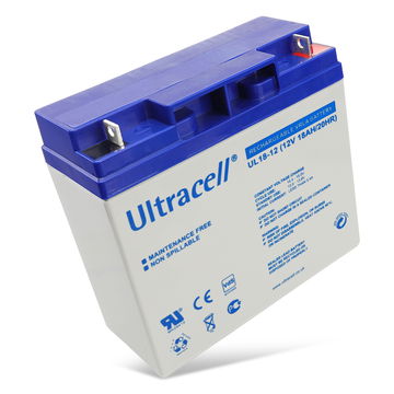 Batteri til Bleiakku 12 V, 18 Ah (UC18-12) UC18-12 (18000mAh, 12V) fra Ultracell