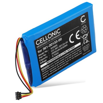 1x Battery til Garmin zumo XT, Tread 5.5, 361-00133-00 (2600mAh, 3.7V) fra CELLONIC