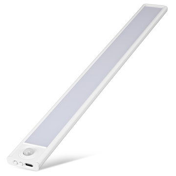 40cm Genopladelig LED-lysliste | Bevægelsessensor | 3 Farvetemperaturer (3000K/4000K/6000K) | Trådløst Magnetisk Skabslys fra CELLONIC
