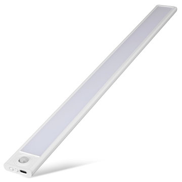 50cm Genopladelig LED-lysliste | Bevægelsessensor | 3 Farvetemperaturer (3000K/4000K/6000K) | Trådløst Magnetisk Skabslys fra CELLONIC