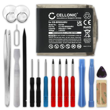 Battery til Samsung Galaxy Watch - 46mm (SM-R800, SM-R805) 450mAh 3.85V + Værktøj Set fra CELLONIC