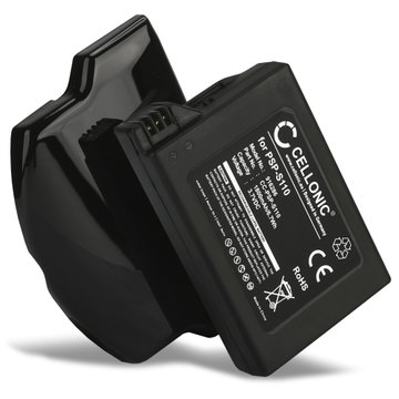 PSP-S110 Batteri til Sony PSP-3004 PSP-3000 PSP Brite PSP PSP Slim PSP Lite PSP-2004 PSP-2000 Playstation-konsol PSPS110 Batteri til Sony PSP-3004 PSP-3000 PSP Brite PSP Slim PSP Lite PSP-2004 PSP-2000 Udskiftning af batteri - 1800 mAh ekstra stor kapacit