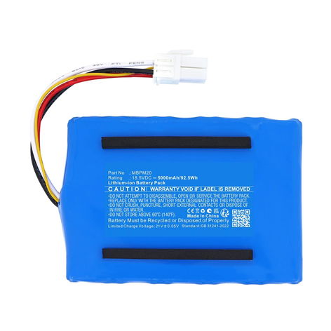 Batteri til MOVA LiDAX Ultra 800, 1200, 1600; ViAX 250, 500 MOVA LiDAX Ultra 800, ViAX 250, 500 (5000mAh, 18.5V) fra CELLONIC